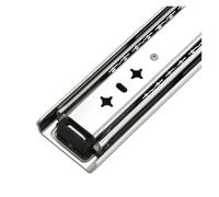 Guias Correderas Para Cajones Guía Deslizante for Cajón De Alta Resistencia 53,0 Mm Con Bloqueo Y, Rodamiento Bolas Extensión Completa Riel Triple 10-60 Pulgadas(No Lock,32inch(800mm))