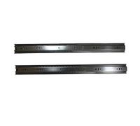 Guias Correderas Para Cajones Guías deslizantes for cajones con cojinetes de bolas, laterales 43 mm, extensión completa normal, tres secciones, for gabinetes, rieles, guía for, 1 par(45cm 18inch)
