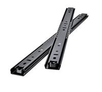 Guias Correderas Para Cajones Riel De Cajón Acero Laminado En Frío 8~20 Pulgadas, Guía Deslizante for Cerrar Cajones, Guías Gabinete Dos Secciones, Herrajes for Muebles(Dg205 14 Inch)
