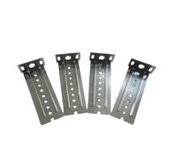 Guias Correderas Para Cajones Soporte De Riel Deslizante Guía Cajón Grueso, Tablero Hardware Antiarañazos, Calidad Acero Inoxidable(Silver)
