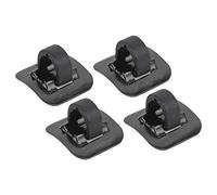 Guías de Cable de Bicicleta, 4 Pcs Clip de Cable de Freno de Bicicleta Abrazadera de Adaptador de C Hebilla Cable Tubo Guid reemplazo para Bicicleta de Carretera de Montaña(negro)