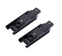 Guías de Cajón,Tianher Guías para Cajones 100 mm 4 Pulgadas Montaje Lateral Resistente Capacidad de Carga de 45 kg Guías de Rodillo para Cajón Extracción Parcial Correderas Cajones 2 Pcs.