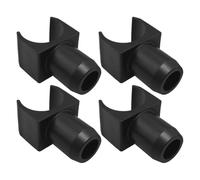 Guías de riel de asiento en silla de ruedas de 4 paquetes-Sliders de tipo U | Piezas de reemplazo para transporte y sillas manuales | de ABS duradero | Instalación fácil | Compatible con tubo