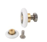 guías de Rodillos para baño, Pack of 8 Shower Door Rollers Nylon Copper Diameter 20-27mm For Sliding Glass Doors(Diameter27mm)