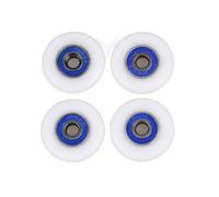 guías de Rodillos para baño, Shower Door and Bath Cabinet Roller Wheels Pack of 4 White 22-29mm(29mm)
