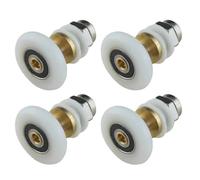 guías de Rodillos para baño, Sliding Shower Door Rollers Pack of 4 20-28mm Diameter(27mm)