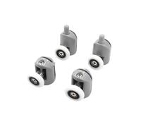 guías de Rodillos para baño, Sliding Shower Door Rollers Pack of 4-8 20-27mm Diameter(2 Upper 2 Lower,20MM 6MM)