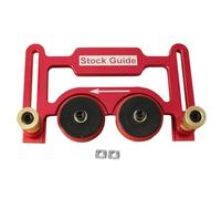 Guías de stock ajustables, rueda elástica, tabla ajustable antirebote, herramienta auxiliar de empuje, tabla de plumas para carpintería