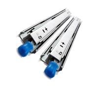 Guías deslizantes for cajones de acero laminado en frío con cerradura | 2pcs guías deslizantes for cajones de alta resistencia con cerradura Riel deslizante desmontable(250Mm(10 Inch))