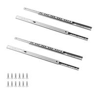 Guías Deslizantes For Cajones De Extensión Completa De, 2 Pares, 4 Piezas, Guías Con Rodamientos De Bolas De Dos Secciones De 17 Mm (0,67 Pulgadas) De Ancho(278mm (11inch))