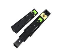 Guías deslizantes para gabinetes de montaje latera 1 par de guías for cajones con cojinetes bolas, telescópicas for gabinetes(18 inch)