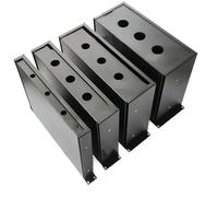 Guías deslizantes para gabinetes de montaje latera Cajones for rack de 19 pulgadas con orificio for cableado for Flight Case 1U/2U/3U/4U