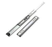 Guías deslizantes para gabinetes de montaje latera Correderas for cajones de 10 a 40 pulgadas ancho y 53 grosor, triple extensión, resistentes con cojinetes bolas bloqueo(38 inches 95mm)