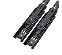 Guías deslizantes para gabinetes de montaje latera Correderas For Cajones De 45 Mm Con Cierre Suave, 3 Pliegues, Extensión Completa Y Montaje Lateral(Buffer 22inch 55cm)