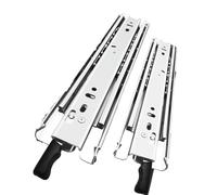 Guías deslizantes para gabinetes de montaje latera Correderas For Cajones De Alta Resistencia Con Cerradura Y Extensión Completa(26inch(650mm))
