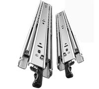 Guías deslizantes para gabinetes de montaje latera Correderas for cajones de carga pesada 51 mm ancho con cerradura, rieles for, guías deslizantes, montaje lateral, capacidad 68 kg(700mm(28inch))