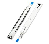Guías deslizantes para gabinetes de montaje latera Riel deslizante telescópico for cajón pesado con cojinetes de bolas 10 a 60 pulgadas y 120 kg cerradura(58inch(1450mm))