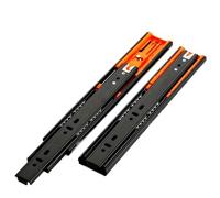 Guías deslizantes para gabinetes de montaje lateral Correderas Cajones De Acero Inoxidable Tres Secciones For Muebles Gabinetes(Cold-20 Inch-Damping)