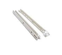 Guías deslizantes para gabinetes de montaje lateral Dos Rieles For Gabinetes, Engrosamiento De Armarios Ropa, Teclado, Rodillo, Polea, Muebles(18inch(45cm))