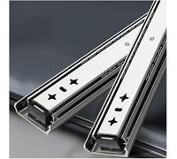 Guías for cajones de alta resistencia: guías con rodamientos de bolas de extensión total de tres etapas(1 pair)