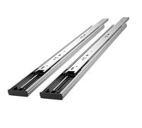 Guías for cajones de Cierre Suave, 10 pares alta resistencia, rieles montaje lateral extensión completa 14-24 pulgadas con rodamiento bolas for 22 Para Cajones De Armarios