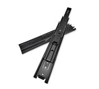 Guías for cajones de extensión completa, montaje lateral, rieles negros con cojinetes bolas 10 a 24 pulgadas, guías deslizantes(Routine 22inche55cm)