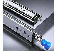 Guías For Cajones De Gabinete Con Cerradura, Guías For Cajones Con Rodamiento De Bolas De Alta Resistencia, Fáciles De Instalar, For Instrumentación, Bancos(1050mm/42in)