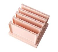 Guías laminadoras de tiras polímero,Control Preciso de 5 Tamaños - Set de herramientas con rodillo para arcilla | Base para manualidades joyería, decoración, artistas cerámicos, artesanos y