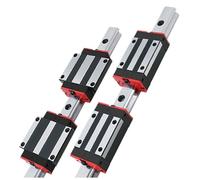 Guías lineales 2 rieles lineales HGR30 de 550-2000 mm con polvo verde + 4 carros HGH30CA / HGW30CC for enrutador de control numérico computarizado(2 rails 4 HGW30HC,700mm)