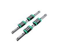 Guías lineales deslizantes, 2 guías lineales de 200 mm a 2400 mm HGW25 + 4 bloques deslizantes HGW25CC(650mm)