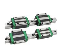 Guías lineales, guías deslizantes de movimiento li Guía Lineal Cuadrada De 200-1000 Mm (2 Piezas) HGR20 + 4 Bloques Rodamiento HGW20CC(700mm)