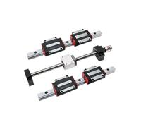 Guías lineales, guías deslizantes de movimiento li Guías De Carro HGW20CC Con Rieles Lineales 20 Mm, Guía Cuadrada HGR20 Y Kit Husillo Bolas SFU1605(900MM)