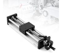 Guías Lineales, Riel Lineal Con Recorrido Efectivo De 200mm Y Volante Mesa Lineal De Husillo A Bolas De Alta Precisión Guía Lineal Manual Para La Transformación De Equipos CNC