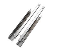 Guías ocultas for cajones bajo encimera, con capacidad de 100 kg, cierre suave, extensión completa, paquete de 2, plateadas, varios tamaños(400mm/16inch)