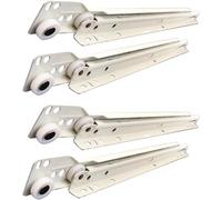 Guías para cajones 2 pares de rieles metálicos con tornillos, rieles deslizantes extraíbles blancos(450mm)
