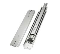 Guías para Cajones 76mm Carga 220kg, Correderas Telescópicas 76mm 3 Tramos | Acero Q235 2.5mm, Rodamientos de Bolas Doble Fila, Extensión Total, Montaje Lateral(140 CM(56 Inch))