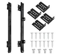 Guias para Cajones, Bandeja Deslizante para Cajón de Teclado de 35cm, Regulables en Altura, Guías con Cojinetes de Bolas para Debajo del Escritorio Palabra Clave Plataforma/Estante/Cajón, Negro