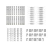 Guías para cajones con cojinetes de bolas montados 10 pares de rieles deslizantes for cajones 12, 14 y 16 pulgadas, montaje lateral gabinete cocina(14 inch)