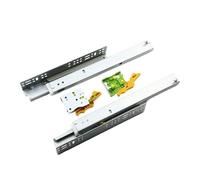 Guías para cajones con cojinetes de bolas montados Guía de amortiguación oculta 3 secciones con dispositivo desmontaje for cajón gabinete(300mm)