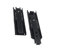 Guías para cajones con cojinetes de bolas montados Riel Telescópico Cajón De Montaje Lateral, 2 Uds., 3 Secciones, For Muebles Gabinete