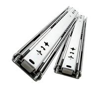 Guías para cajones con rodamiento de Bolas - Guías industriales de Alta Resistencia - Guías para cajones de extensión Completa para gabinetes de Cocina, armarios, estantes para Productos, 2 Piezas,