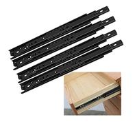 Guías para cajones con rodamientos de Bolas para cajones de 4 Piezas, guías para cajones de gabinete, Alta dureza/no es fácil de Doblar, rodamiento Deslizante Lineal, para mesitas de Noche, gabinetes