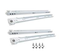 Guías Para Cajones, Correderas Metálicas, Rieles Telescópicas De Acero, Extensión De 2 Secciones, 1 Par/Carga 30 Kg, Para Cajones De Muebles, Armarios, Estante Para Teclados