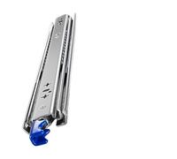 Guías para cajones de 25,4 cm a 101,6 cm con cerradura de 25,4 cm a 101,6 cm, extensión completa, rodamientos de bolas para un funcionamiento suave (55 cm)
