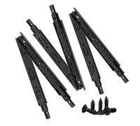 Guías para cajones de 6 Piezas: guías para cajones con rodamiento de Bolas de extensión Completa, múltiples Orificios de fijación/Conveniente para instalación y Puesta en Servicio, rieles para