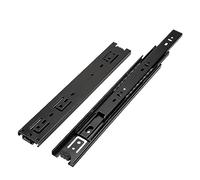Guías para cajones de alta resistencia, Correderas for cajones con rodamientos de bolas, extensión completa, acero, montaje lateral, color negro, varios tamaños, paquete 2(850mm/34inch)