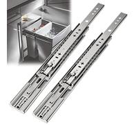 Guías para cajones de Cierre Suave 300 500 800 mm Montaje Lateral para gabinete de Cocina - Rieles deslizantes de Metal de Alta Resistencia 53,0 mm de Ancho, Soporte 100 kg, Desmontable, para
