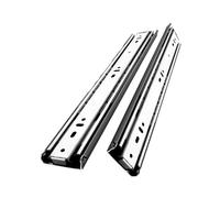 Guías para cajones de cierre suave bajo montaje 1 par de correderas for cajones con cerradura alta resistencia, extensión completa, 3 pliegues, rieles acero bolas, herrajes(22inch(150Lb))