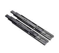 Guías para cajones de cierre suave bajo montaje 1 Par De Correderas For Cajones Extensión Completa Con Capacidad Carga Y Rieles Cojinetes Bolas Montaje Lateral(400MM)
