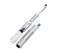 Guías para cajones de cierre suave bajo montaje 1 Par De Correderas For Cajones Resistentes 10 A 60 Pulgadas Con Montaje Lateral Y Extensión Completa Rodamientos Bolas(52inch(500Lb))